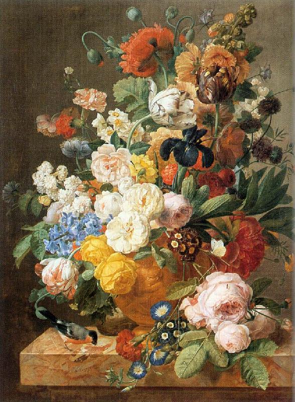 ELIAERTS, Jan Frans Bouquet of Flowers in a Sculpted Vase dfg oil painting picture